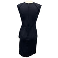 Load image into Gallery viewer, J. Mendel Navy Blue Viscose Stretch Peplum Cocktail Dress