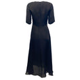 Load image into Gallery viewer, Partow Black Woven Silk Nadira Dress