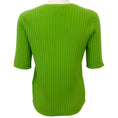 Load image into Gallery viewer, Allude Lime Green Cashmere Ribbed Short Sleeve Sweater