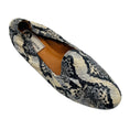 Load image into Gallery viewer, Lanvin Ivory / Black Snakeskin Flats