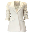Load image into Gallery viewer, Cinq a Sept Ivory Crochet Lace Scrunched Cheyenne Blazer
