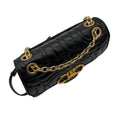 Load image into Gallery viewer, Salvatore Ferragamo Black Gancini Quilted Leather Crossbody Bag with Gold Hardware