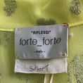 Load image into Gallery viewer, Forte Forte Yellow / Silver Metallic Sky of Stars Knotted Top
