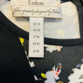 Load image into Gallery viewer, Erdem Black Multi Nell Colorblock Floral Sheath Dress