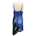 Load image into Gallery viewer, The Attico Blue / Navy Ombre Crochet Knit Dress