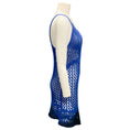Load image into Gallery viewer, The Attico Blue / Navy Ombre Crochet Knit Dress