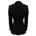 Load image into Gallery viewer, Veronica Beard Black Two Button Crepe Blazer with Belt