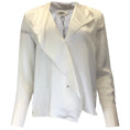 Load image into Gallery viewer, L'Agence White Jaslynn Ruffled Silk Blouse

