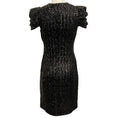 Load image into Gallery viewer, Michael Kors Collection Black Sequined Short Sleeved Dress