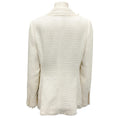 Load image into Gallery viewer, Rena Lange Ivory Fringed Tweed Blazer