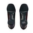 Load image into Gallery viewer, Tod's Dark Burgundy Round Toe Leather Block Heel Pumps