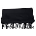 Load image into Gallery viewer, Chanel Black Fringed Cashmere Scarf