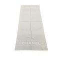 Load image into Gallery viewer, Chanel Grey / Ivory 31 Rue Cambon Paris Fringed Large Cashmere Scarf