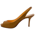 Load image into Gallery viewer, Christian Louboutin Nude Patent Leather Peep Toe Slingback Pumps