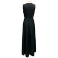 Load image into Gallery viewer, Peserico Black / Silver Monili Bead Embellished Neck Sleeveless Techno Gown