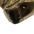 Load image into Gallery viewer, Anya Hindmarch Gold Metallic Crackled Leather Shoulder Bag