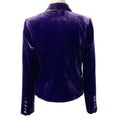 Load image into Gallery viewer, L'Agence Purple Velvet Rory Cropped Blazer