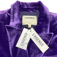 Load image into Gallery viewer, L'Agence Purple Velvet Rory Cropped Blazer