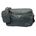Load image into Gallery viewer, Prada Grey Re-Nylon Shoulder Bag with Pouch