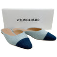 Load image into Gallery viewer, Veronica Beard Two Tone Denim Slide Mules