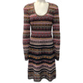 Load image into Gallery viewer, M Missoni Burgundy / Pink Striped Knit Dress