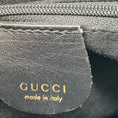Load image into Gallery viewer, Gucci Vintage Black Leather Bamboo Handle Tote Handbag