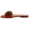 Load image into Gallery viewer, Veronica Beard Redwood Satin Maggie Slide Sandals