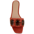 Load image into Gallery viewer, Veronica Beard Redwood Satin Maggie Slide Sandals