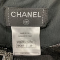 Load image into Gallery viewer, Chanel Black 2009 Rhinestone Embellished Buckle Wool and Nylon Skirt