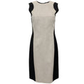 Load image into Gallery viewer, Narciso Rodriguez Oat / Black Dress with Back Zipper
