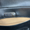 Load image into Gallery viewer, Givenchy Black Satin Evening Bag with Crystal Embellished Chain Strap