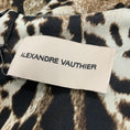 Load image into Gallery viewer, Alexandre Vauthier Beige / Black Lynx Print Ruched Jersey Cocktail Dress