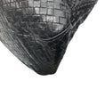 Load image into Gallery viewer, Bottega Veneta Black Intrecciato Woven Leather Double Top Handle Handbag