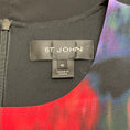 Load image into Gallery viewer, St. John Black / Multi Silk Sleeveless Dress