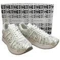 Load image into Gallery viewer, Premiata White Leather Eyelet Conny Sneakers