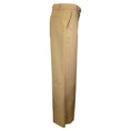 Load image into Gallery viewer, Valentino Tan / Gold VLogo Chain-Link High Waist Wide Leg Trousers
