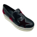 Load image into Gallery viewer, Stella McCartney Black / Burgundy Binx Star Platform Shoes
