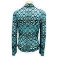 Load image into Gallery viewer, Missoni Turquoise / Black Metallic Knit Jacket