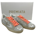 Load image into Gallery viewer, Premiata Silver Sequined Steve Sneakers