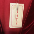 Load image into Gallery viewer, Loretta Caponi Bordeaux Hibiscus Floral Embroidered Cabana Lastra Velvet Gilet Vest