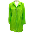 Load image into Gallery viewer, Akris Lime Green Zip-Front Silk Jacket