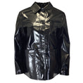 Load image into Gallery viewer, Christian Dior Black Button-Front Gloss Vinyl Jacket
