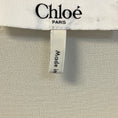 Load image into Gallery viewer, Chloe Ivory Caped Button Front Silk Chiffon Blouse in Pristine White