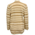 Load image into Gallery viewer, Chanel Vintage Beige / Brown Striped Cashmere Cardigan Sweater