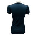 Load image into Gallery viewer, Dolce & Gabbana Navy / Black Lace Bow Detail Cotton Top