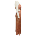 Load image into Gallery viewer, Ramy Brook Rose Gold Grace Sequin Strapless Midi Evening Dress