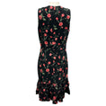 Load image into Gallery viewer, Michael Kors Collection Black / Rosewood Floral Crepe Dress