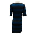 Load image into Gallery viewer, Michael Kors Collection Navy Multi Rugby Stripe Cotton Tie-Waist Polo Dress