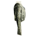 Load image into Gallery viewer, forte_forte Light Blue / Gold Metallic Velvet Riflessi Top