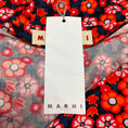 Load image into Gallery viewer, Marni Red / Navy 2021 Floral Print Midi Shirt Dress